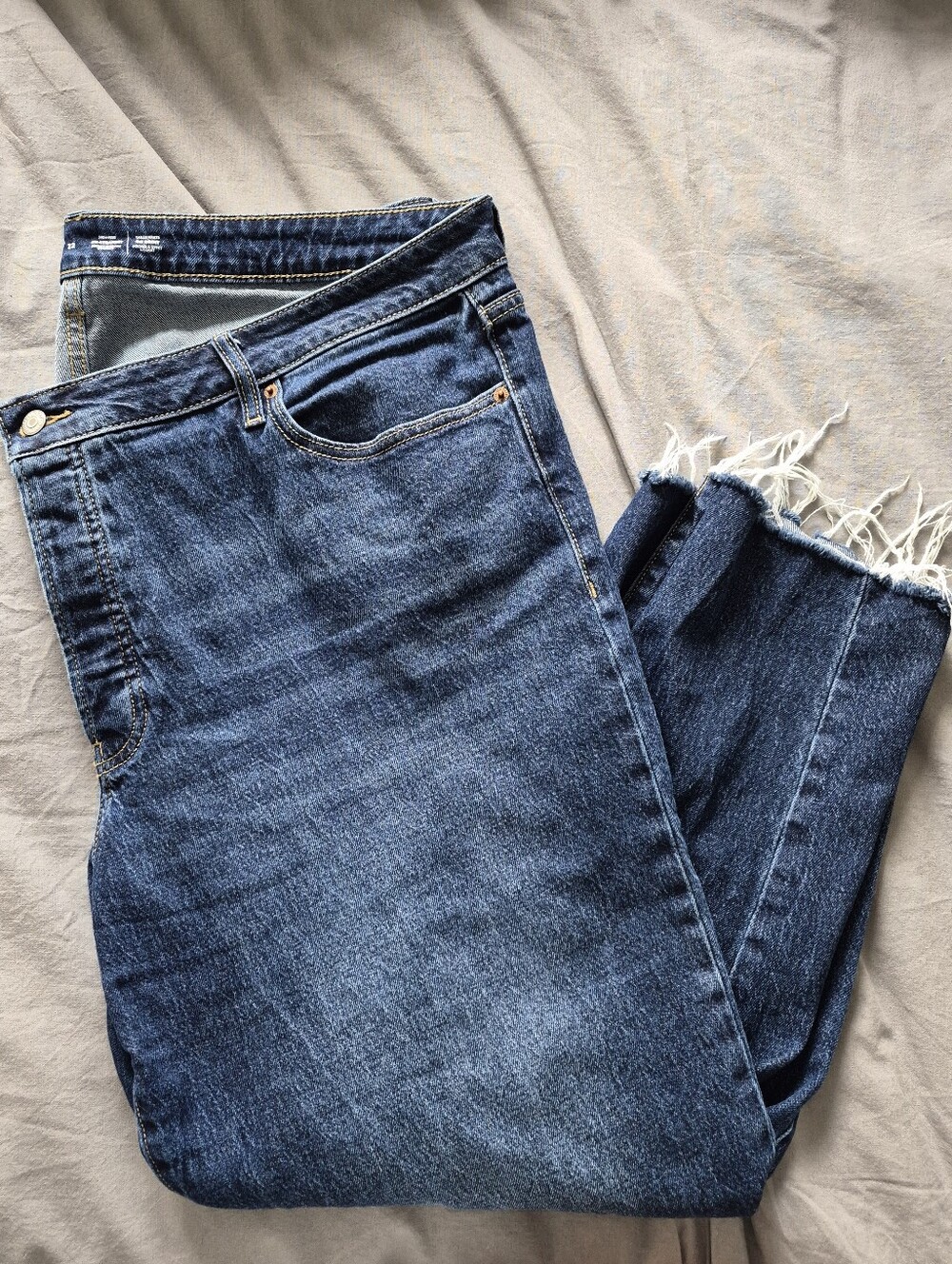 Old Navy High Rise OG Straight, Secret Smooth Pockets, Button Fly